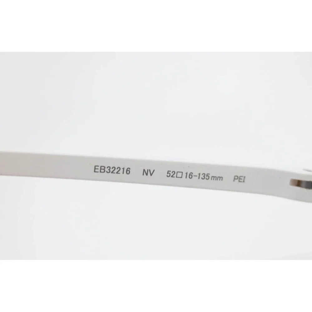 Eddie Bauer EB32216 NV Navy Blue White Rectangle Eyeglasses Frames 52-16-135